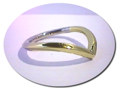 Gold & Platinum Wishbone Ring.