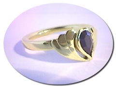 Gold Angel Ring.